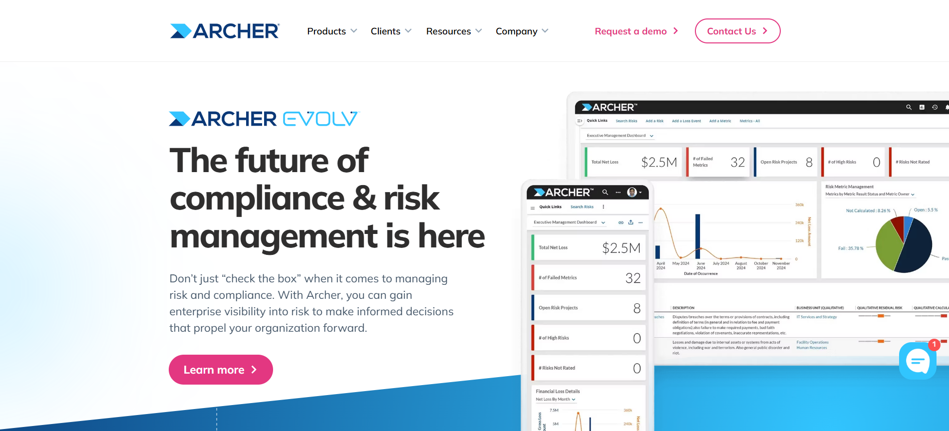 Archer Integrated Risk Management Website