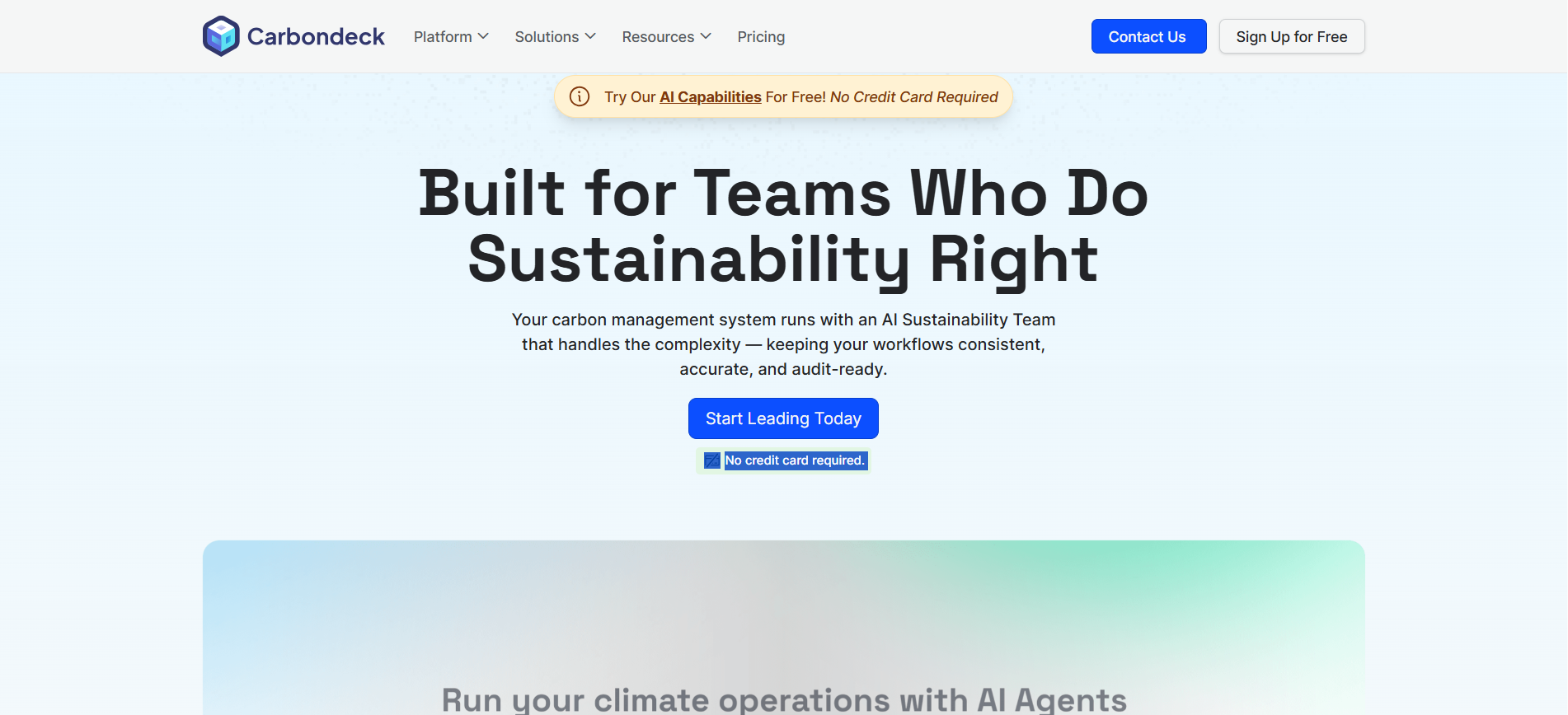 CarbonDeck Website
