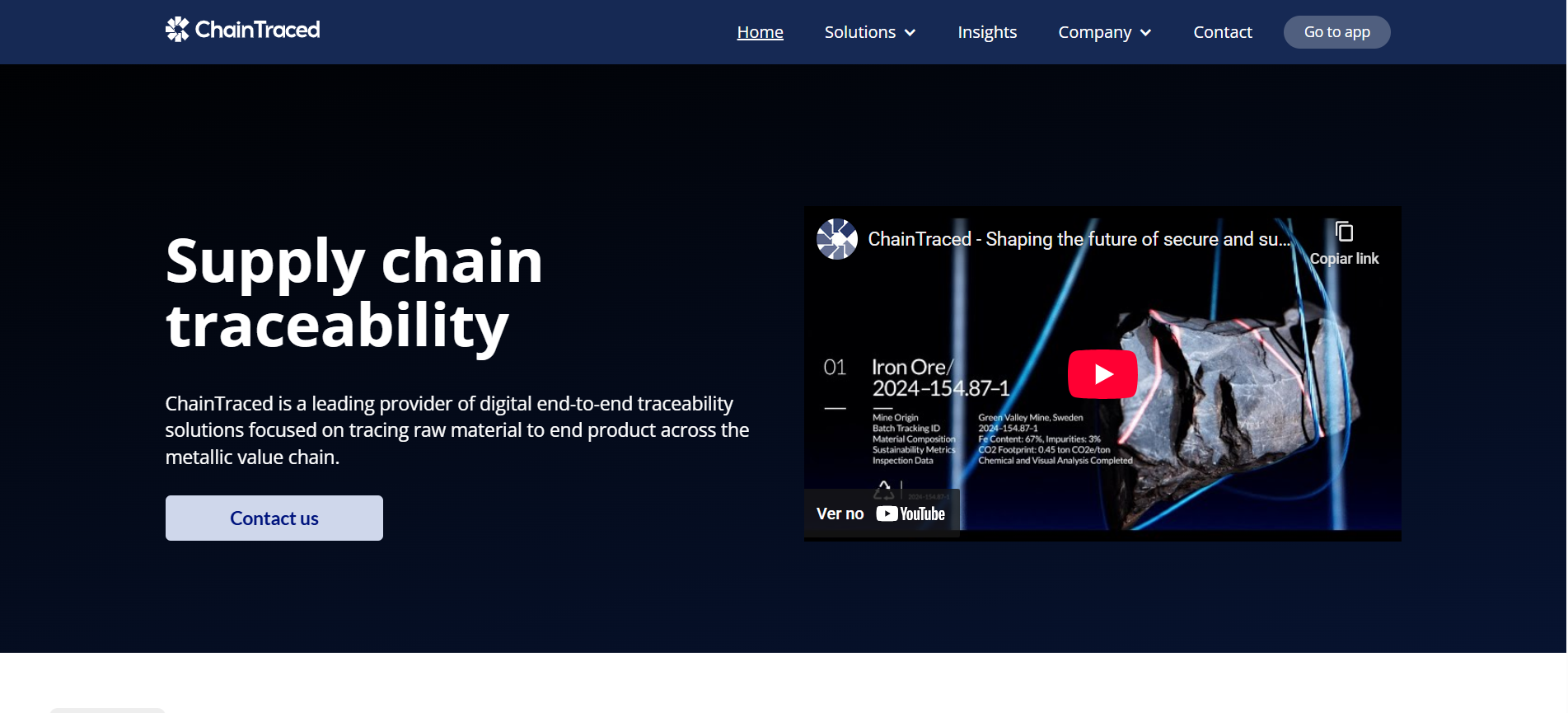 ChainTraced Website