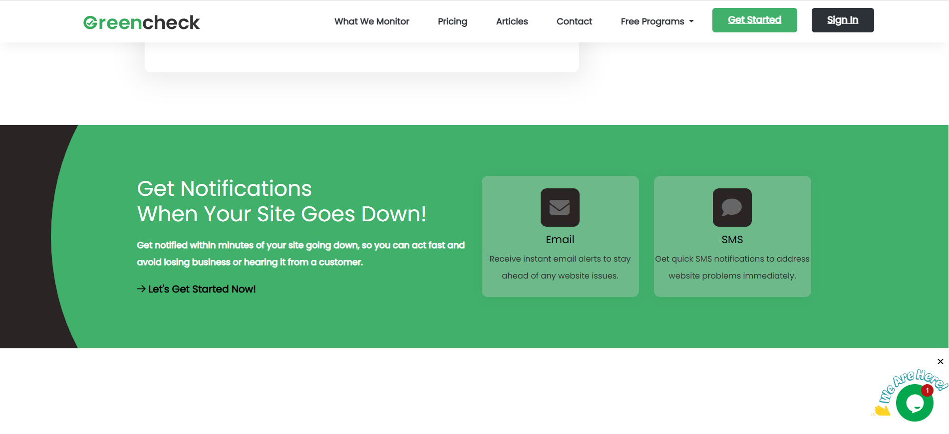 GreenCheck Website