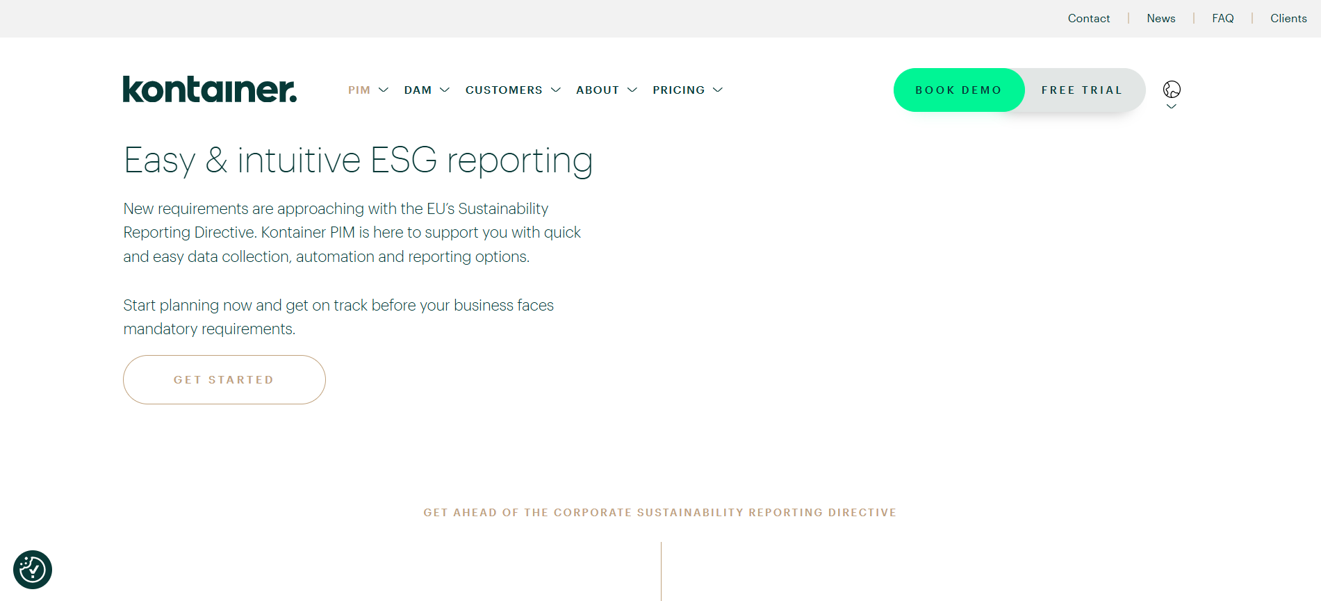 Kontainer ESG Website