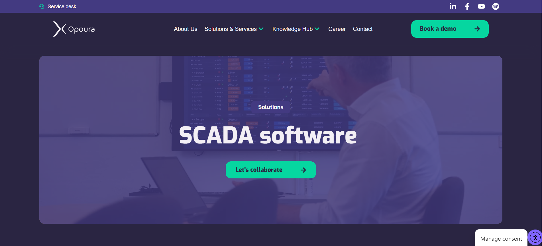Opoura SCADA Website