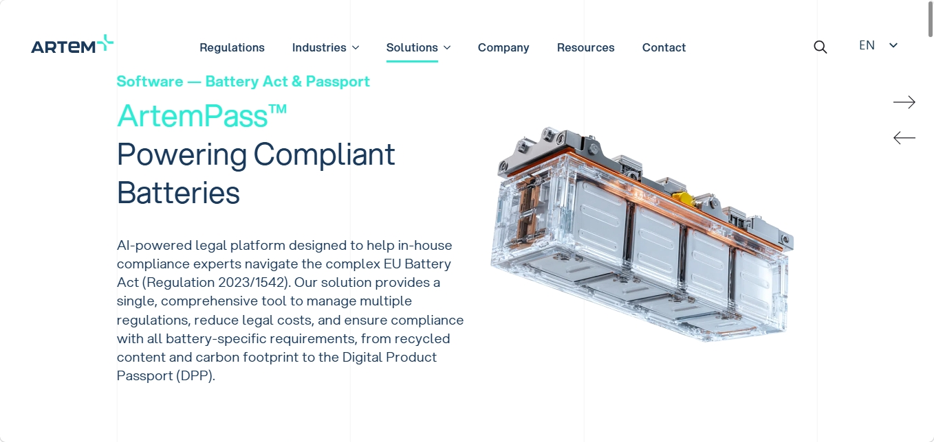 https://artem.earth/solution/battery-act-passport/