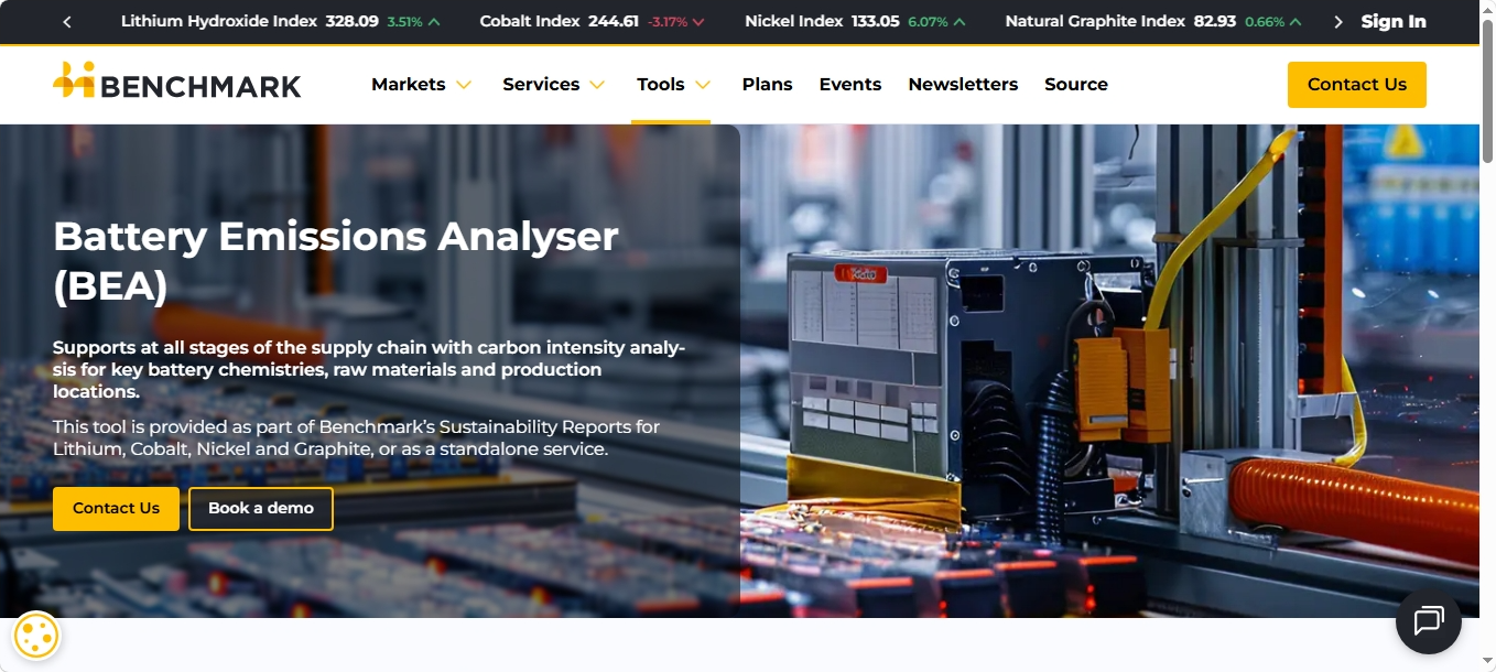 Benchmark website