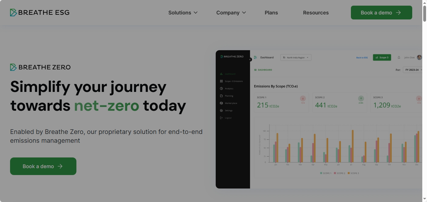 Breathe ESG website.