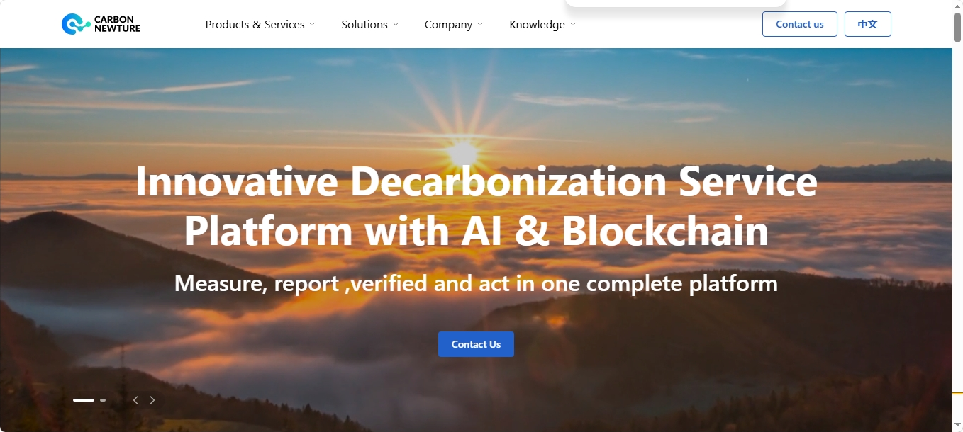 CarbonNewture website