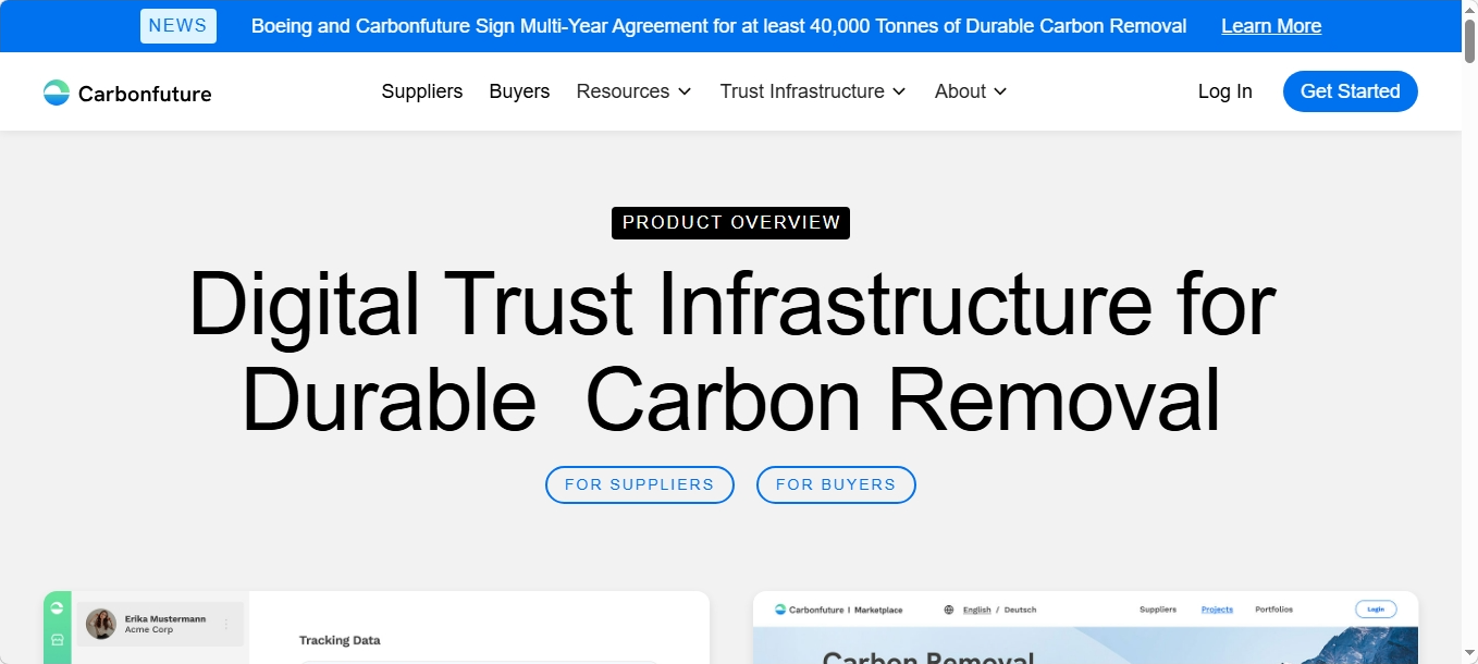 Carbonfuture website