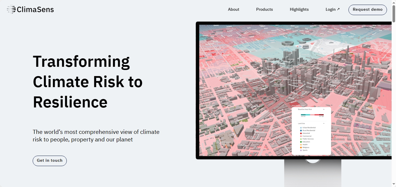 ClimaSens website