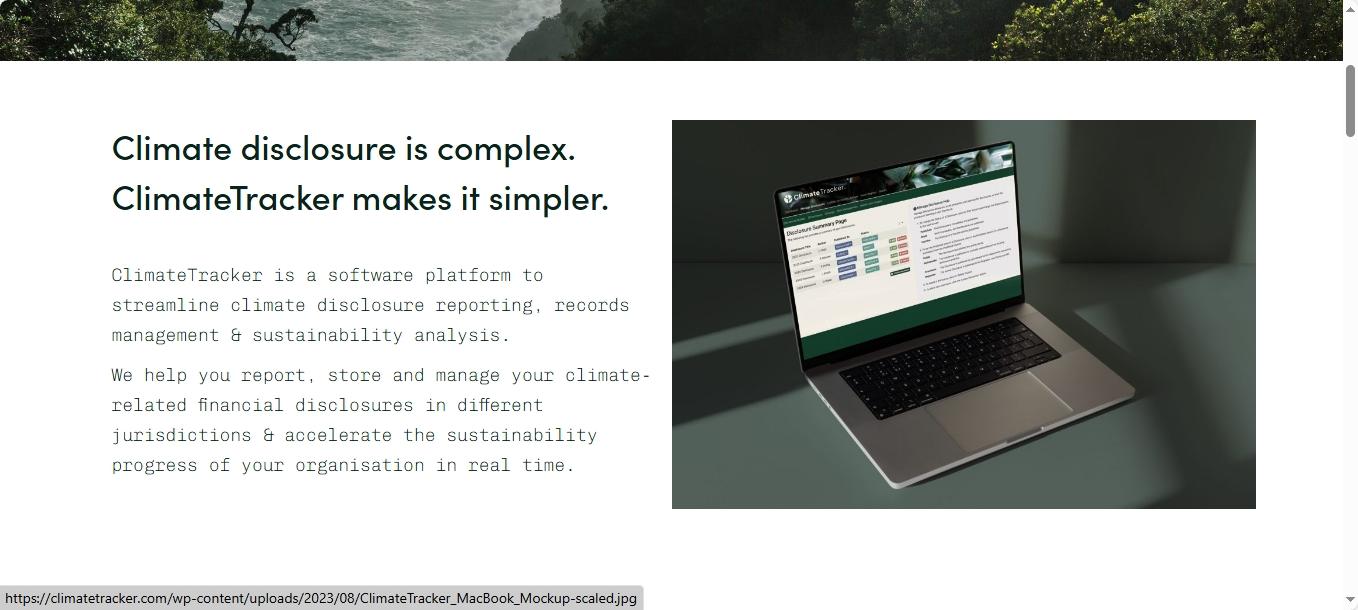 ClimateTracker website