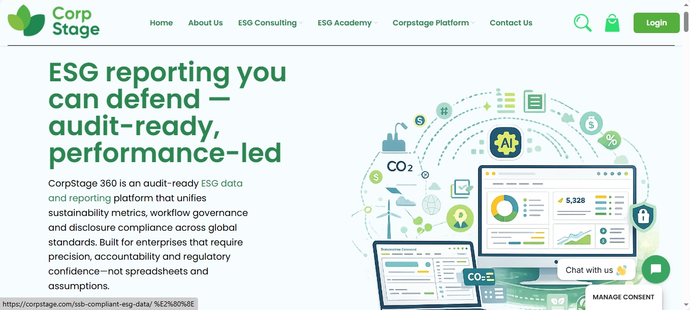 Corpstage website