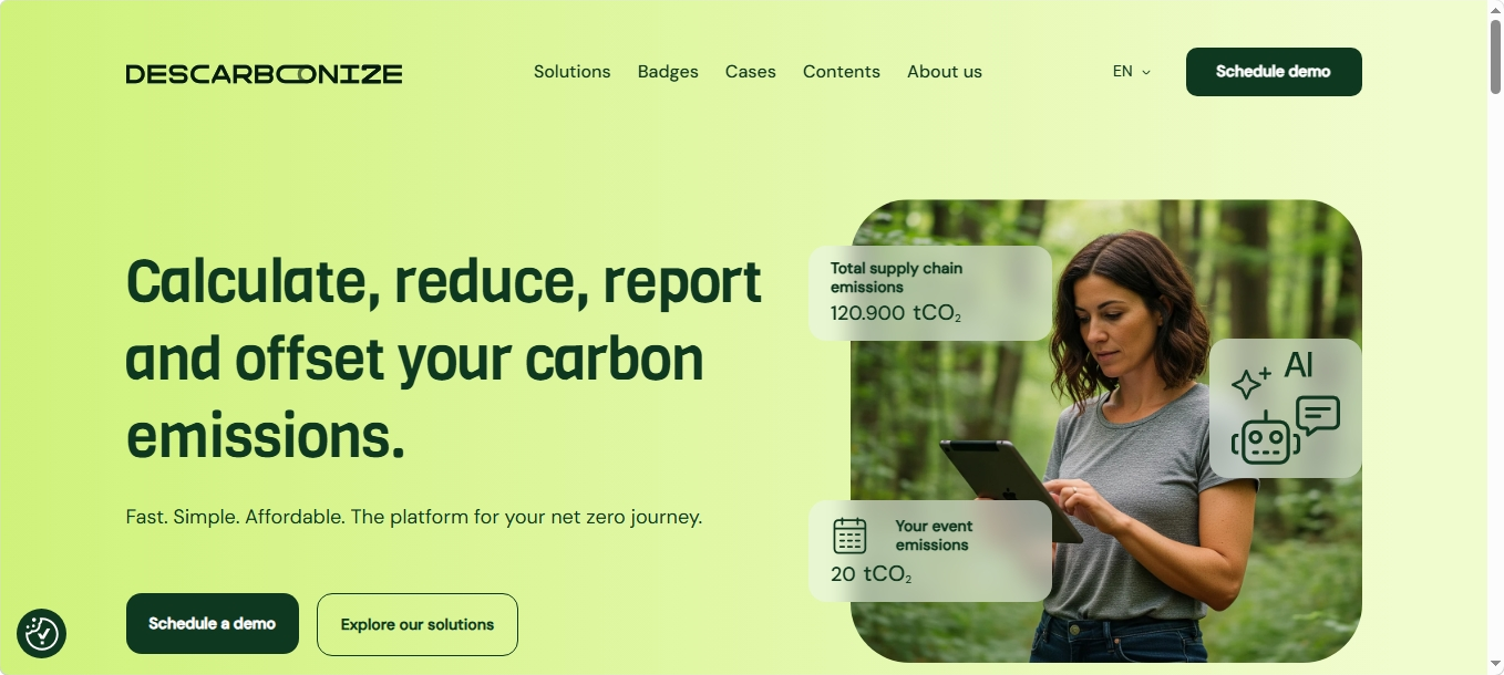 Descarbonize website