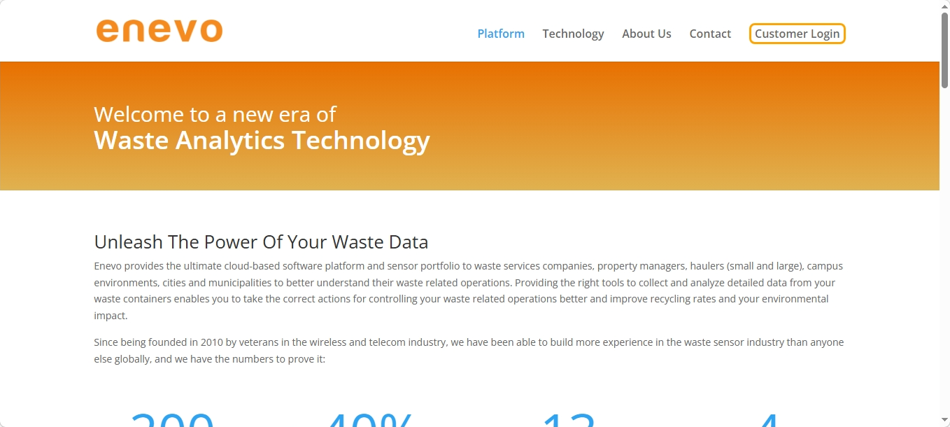 Enevo website