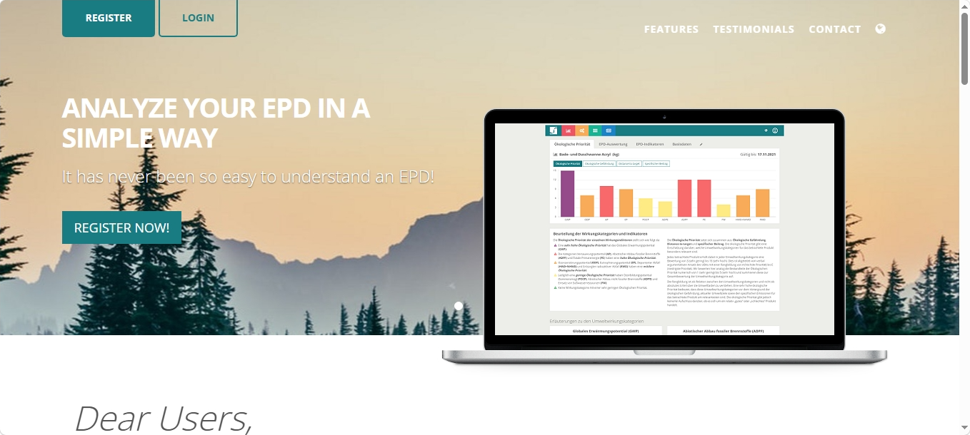 EPD analyzer website