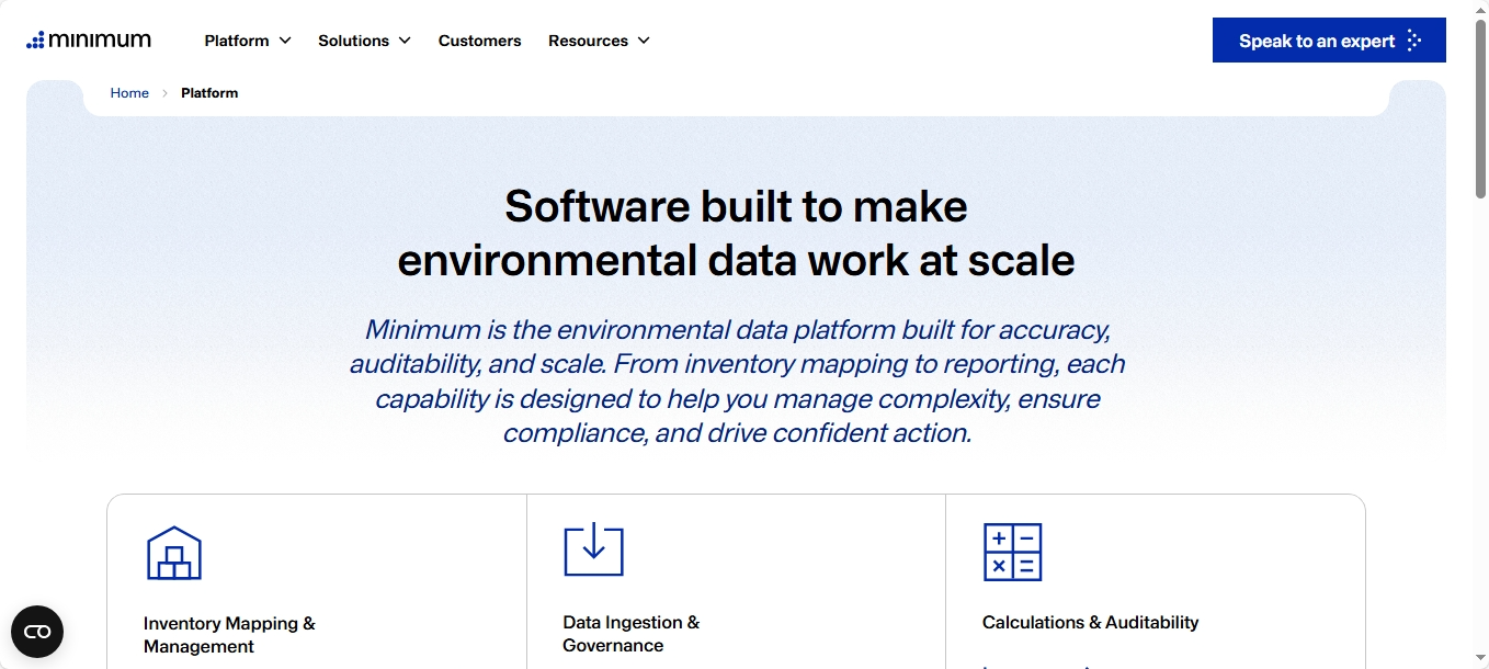 Minimum website