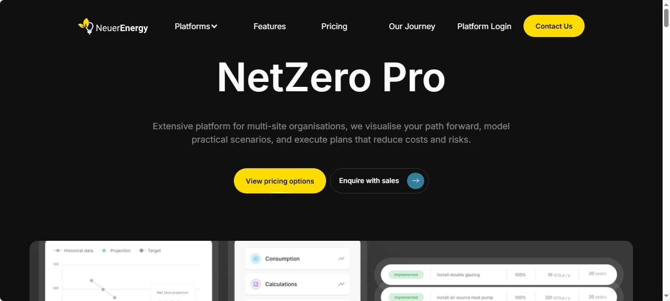 NeuerEnergy website