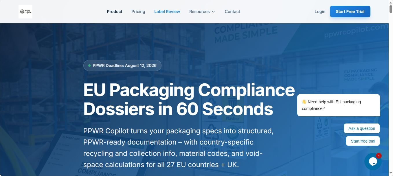 PPWR Copilot website
