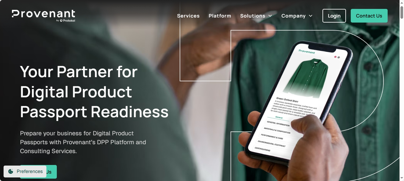 Provenant website