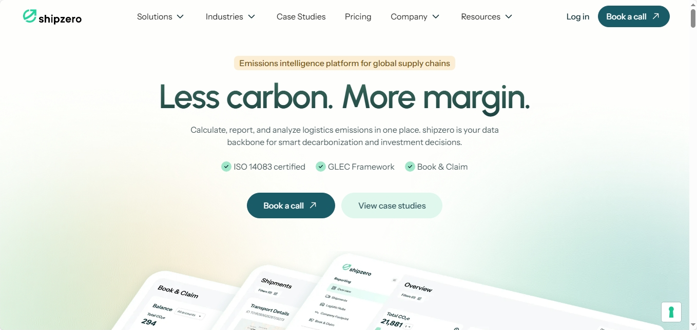 Shipzero platform