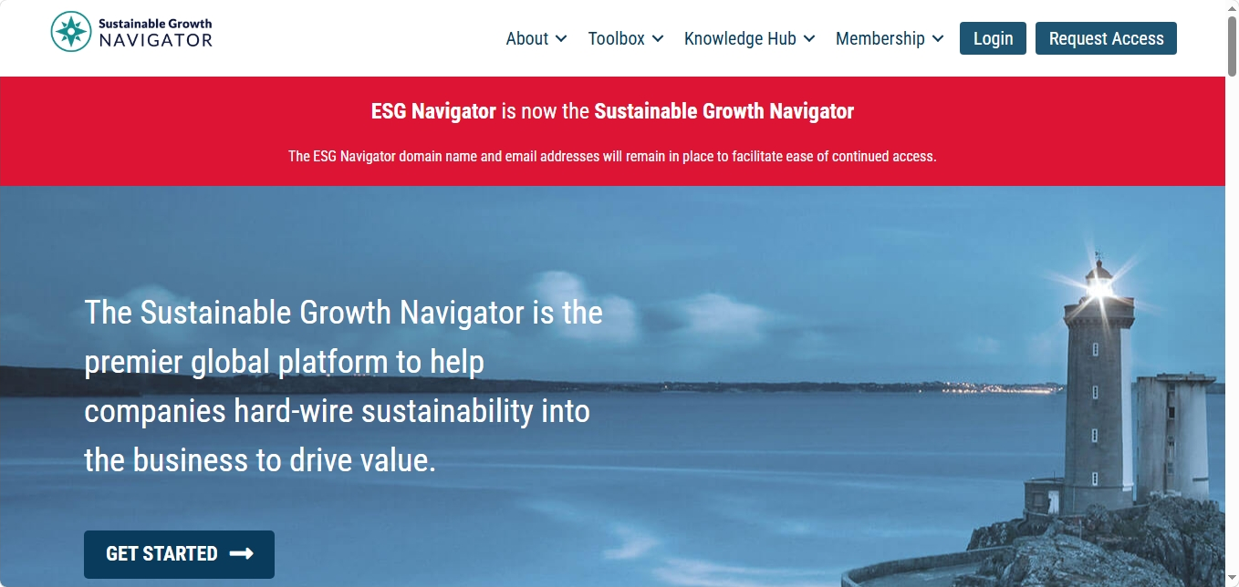 Sustainable Growth Navigator platform