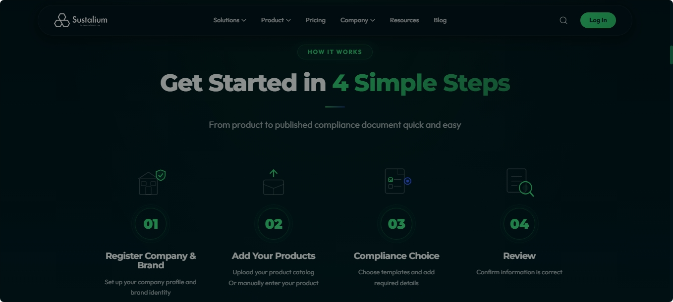 Sustalium website