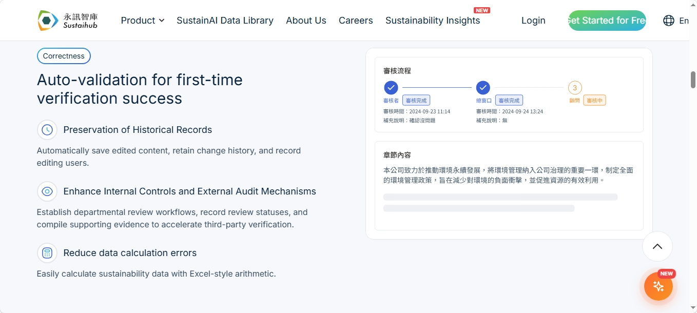 Sustaihub website