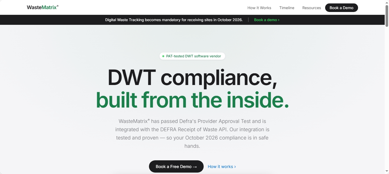WasteMatrix website