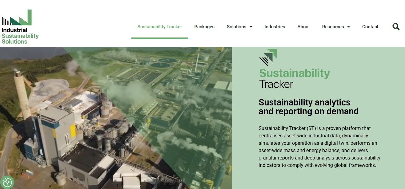 Sustainability Tracker website