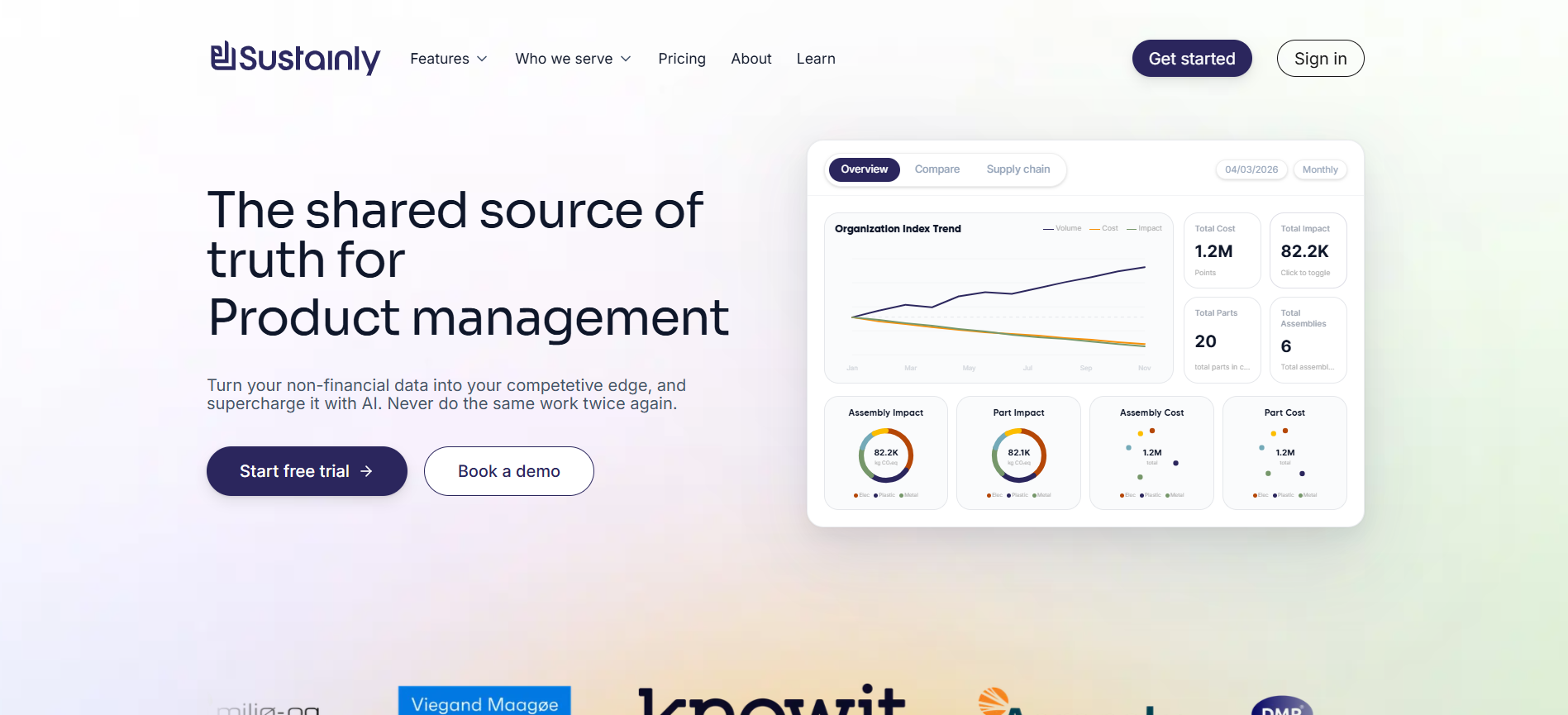 Sustainly AI Website