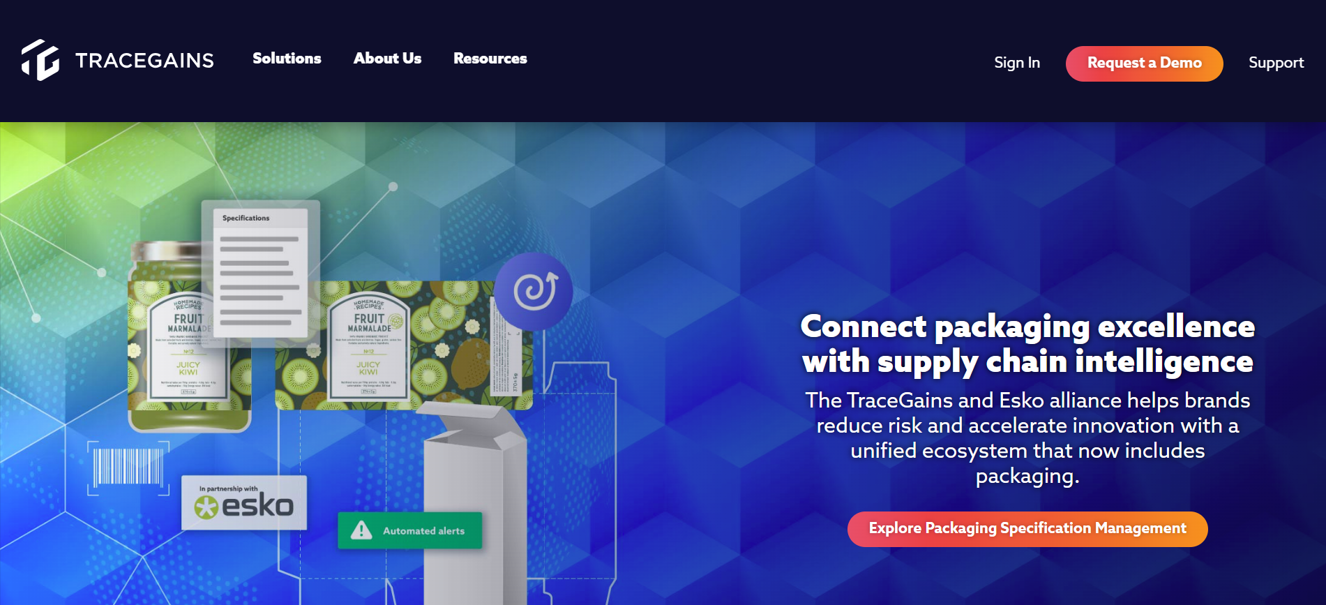 TraceGains Website