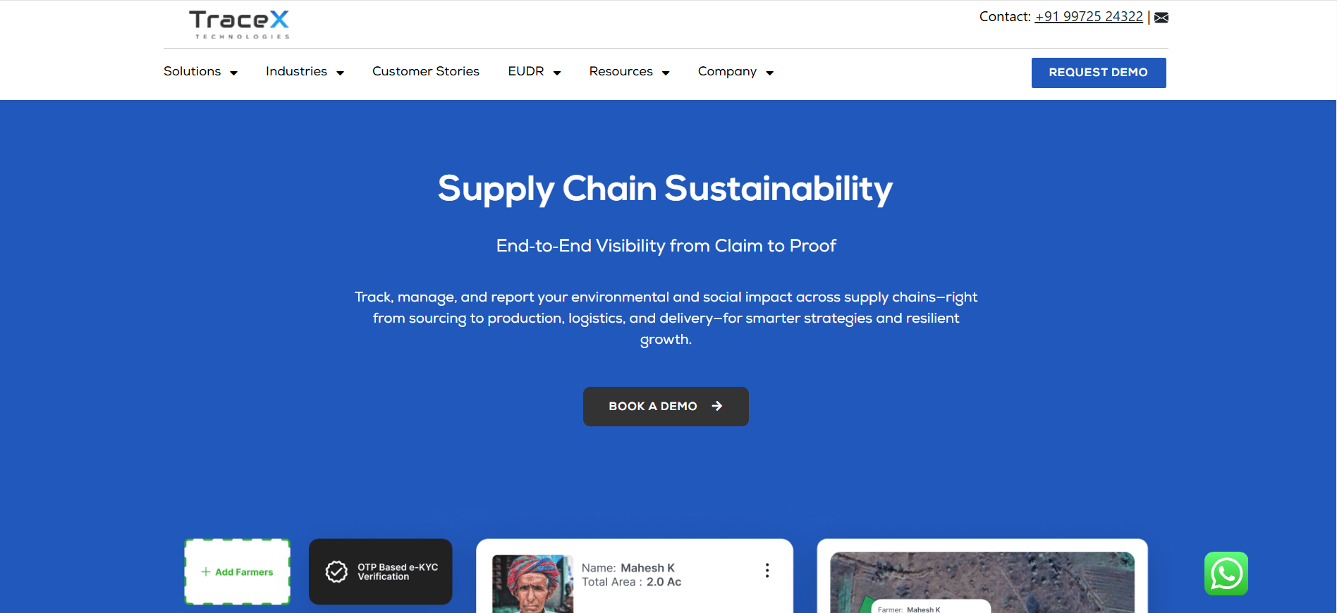 TraceX Technologies Website