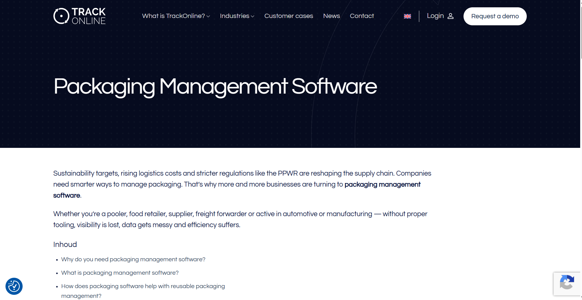 TrackOnline Website