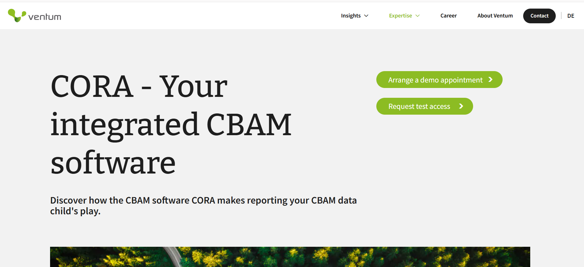 Ventum CBAM Software (CORA) Website